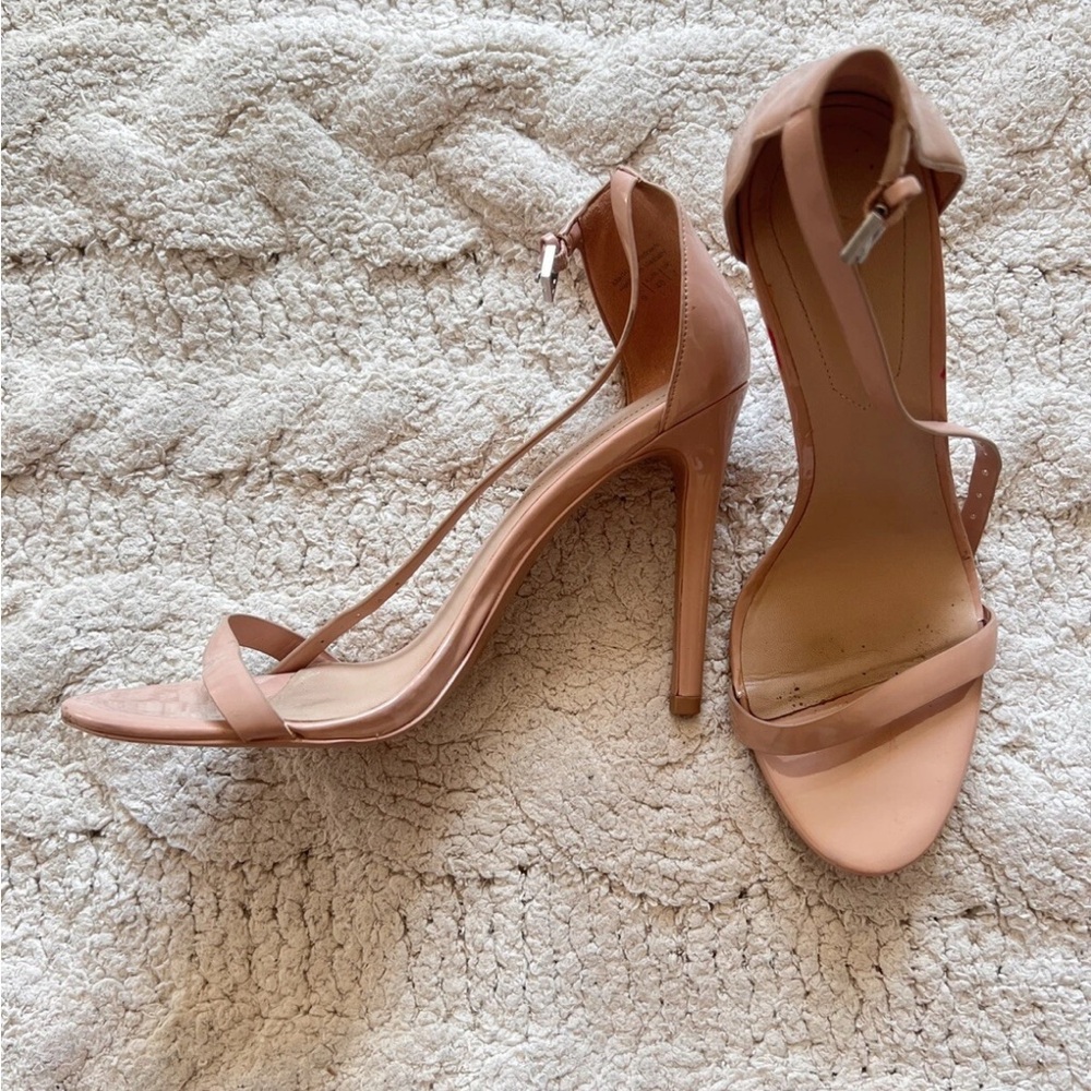 Aldo Nude/beige Strap Sandals / Women Shoes US Size 9 EU 40